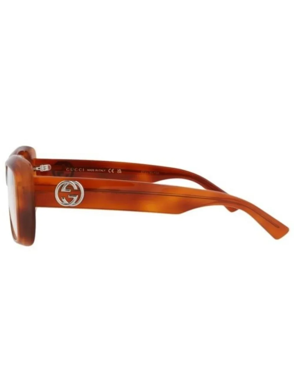 New Gucci Womens Square/Rectangle Havana Havana Transparent Fashion Designer Eye